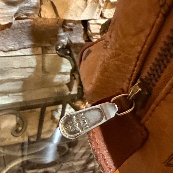 MCM Cognac Visetos Satchel - Picture 6 of 14